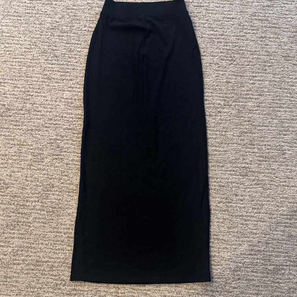 OFFLINE by Aerie Elegant Black Maxi Skirt